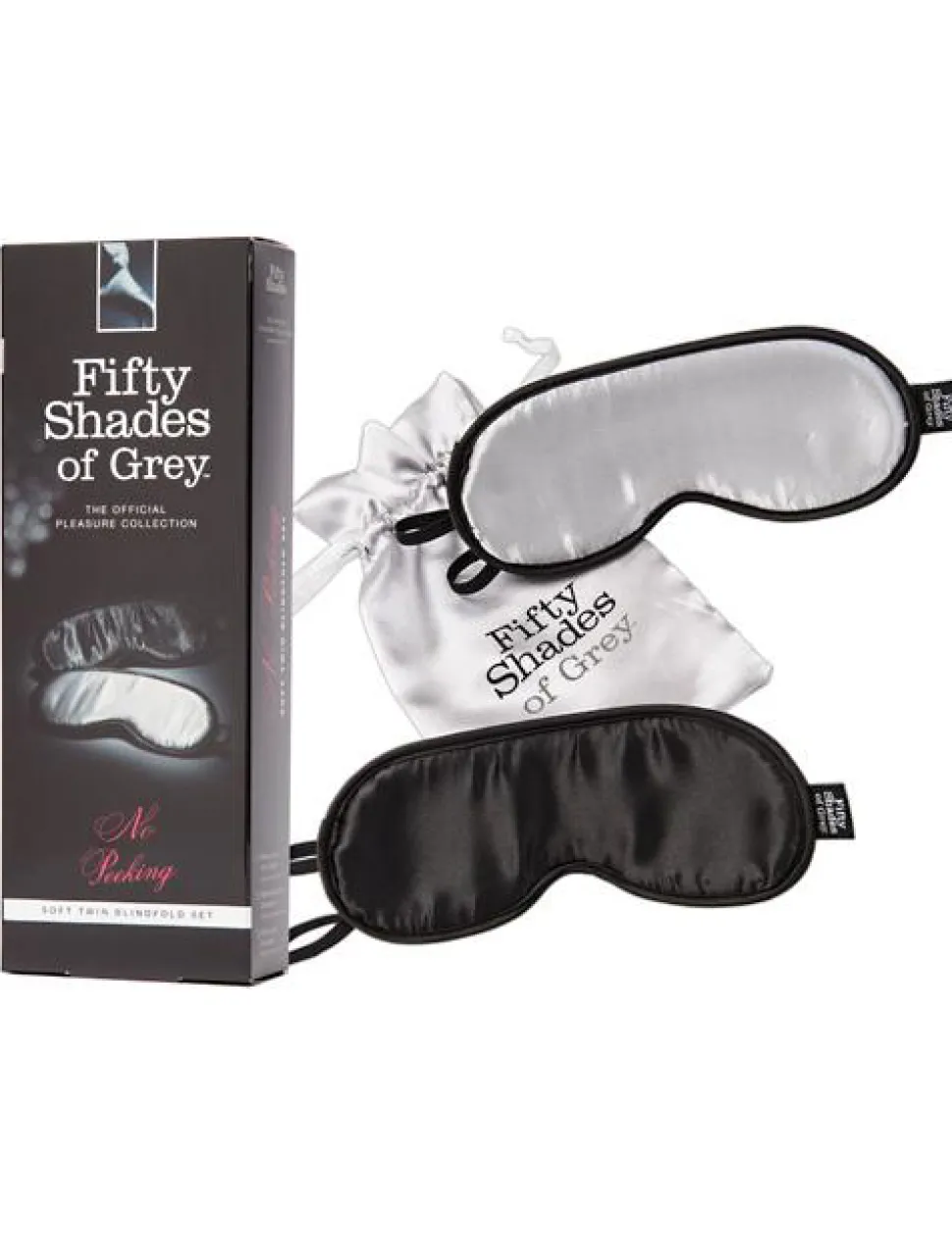 Augenbinde Satin "No Peeking"