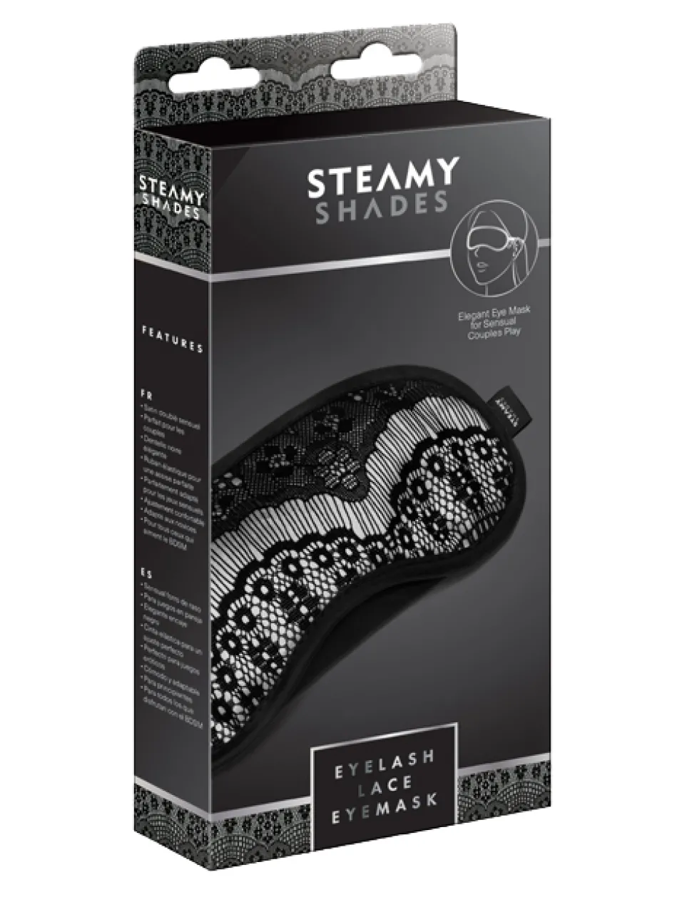 Augenmaske aus Satin & Spitze