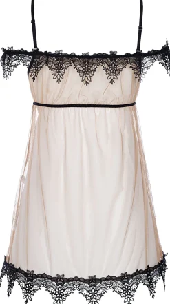 Babydoll & String V-8919 beige