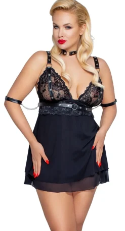 Babydoll Bondage Set Mattlook Powernet Nieten
