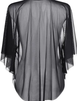 Blouse mit zartem Tüll