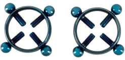 Blue Moon Edelstahl-Nippelklemmen Sexspielzeug BDSM Bondage