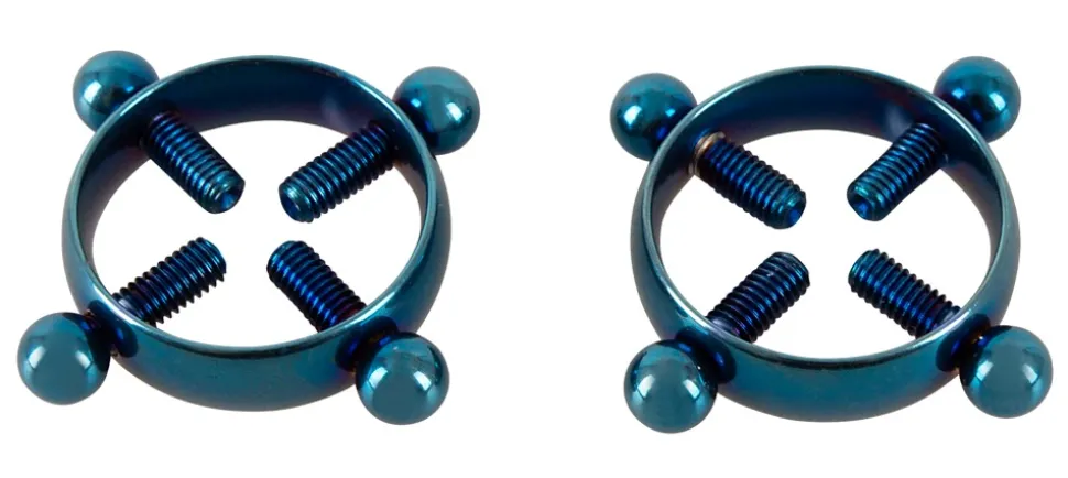 Blue Moon Edelstahl-Nippelklemmen Sexspielzeug BDSM Bondage