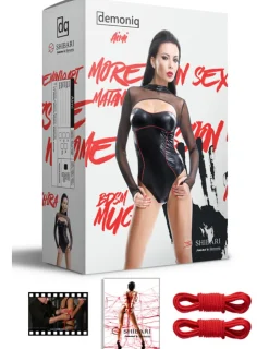 Body Aimi + 2 Seile schwarz/rot