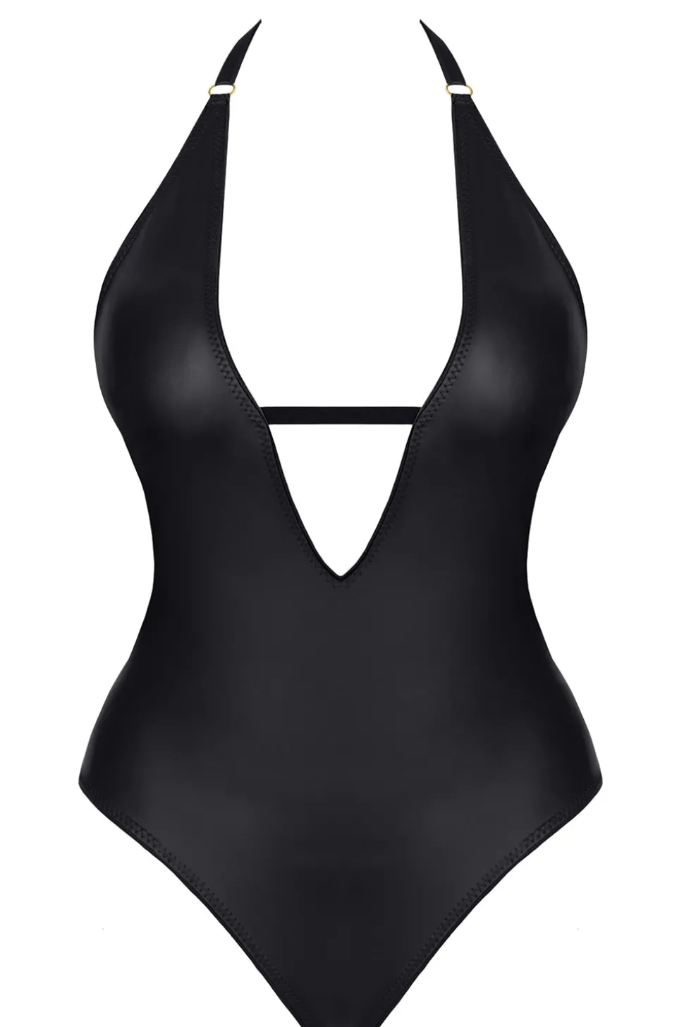 Body mit dreieckigem Dekolleté und freiliegendem Rücken