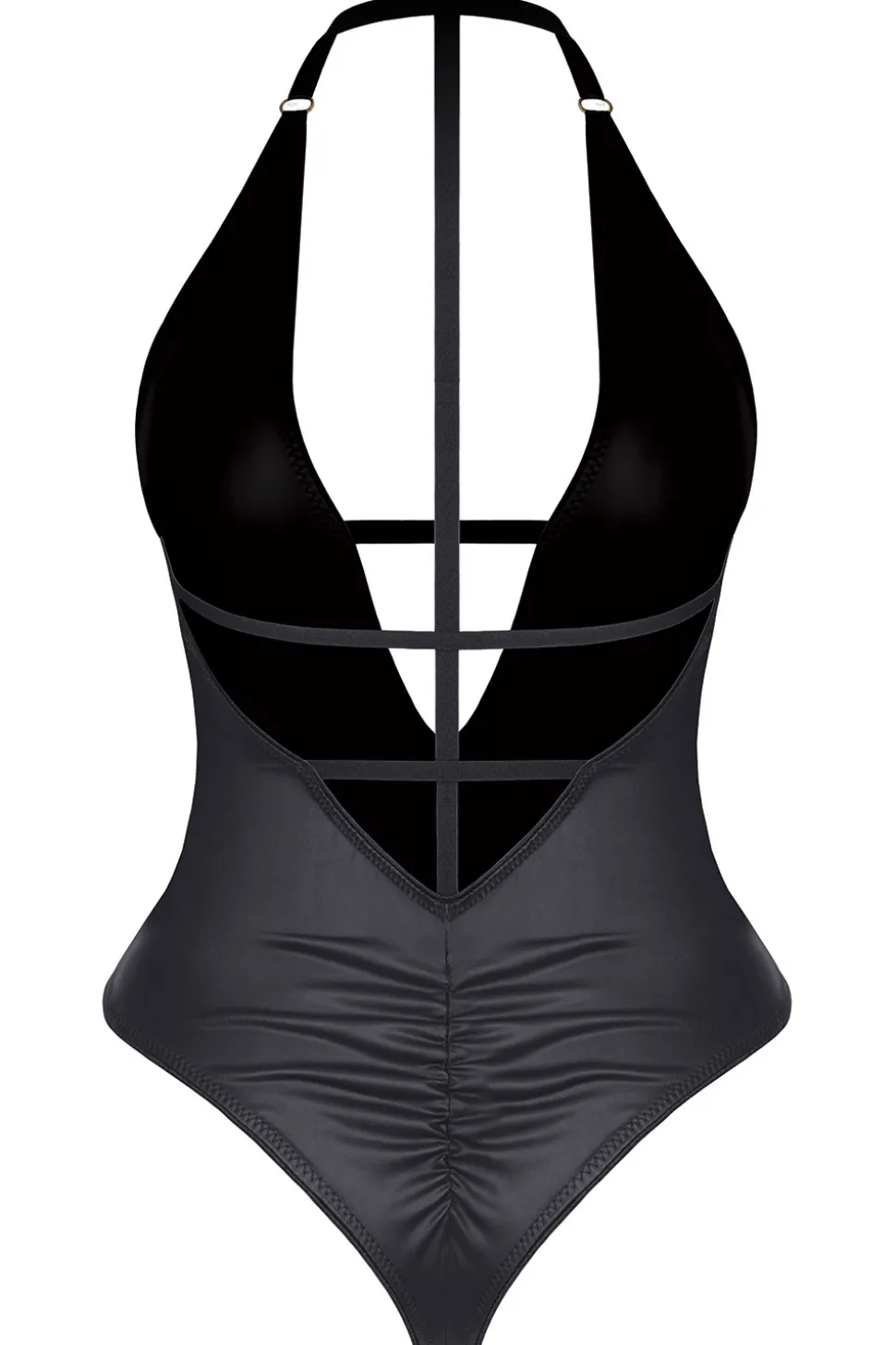 Body mit dreieckigem Dekolleté und freiliegendem Rücken