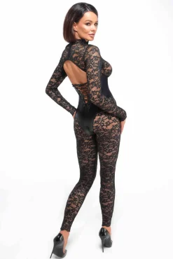 Bodystocking mit Unterbrust Corsage