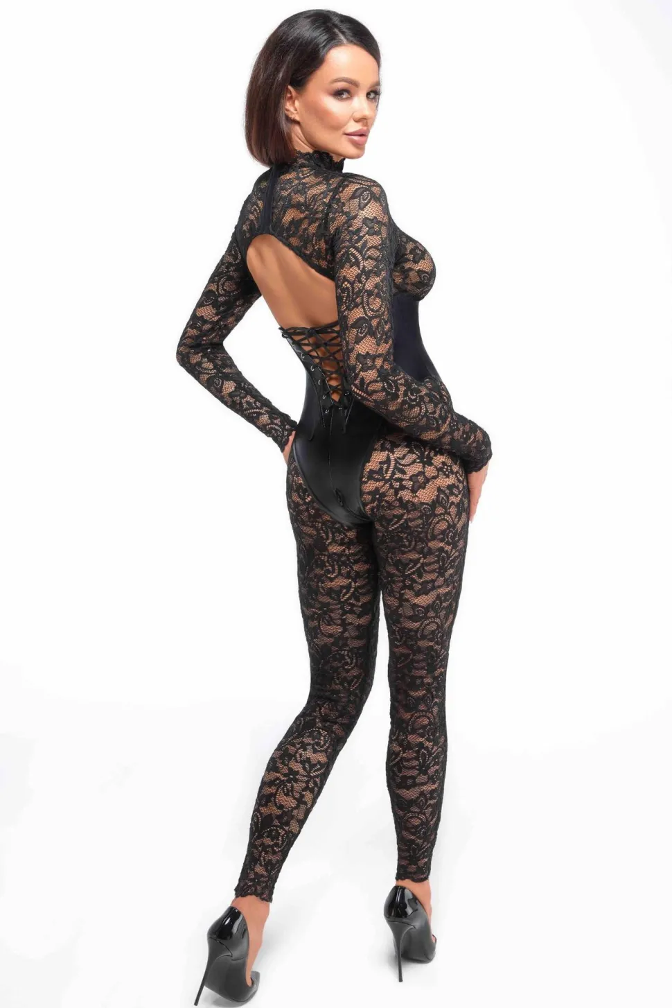 Bodystocking mit Unterbrust Corsage