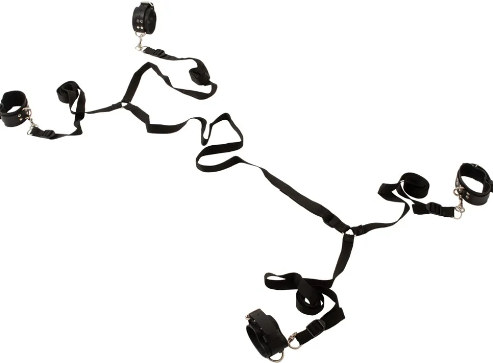 Bondage Bettfessel Set