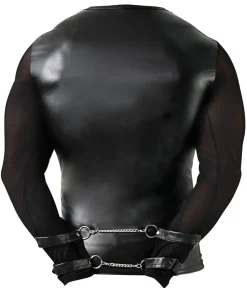 Bondage Langarm-Shirt schwarz