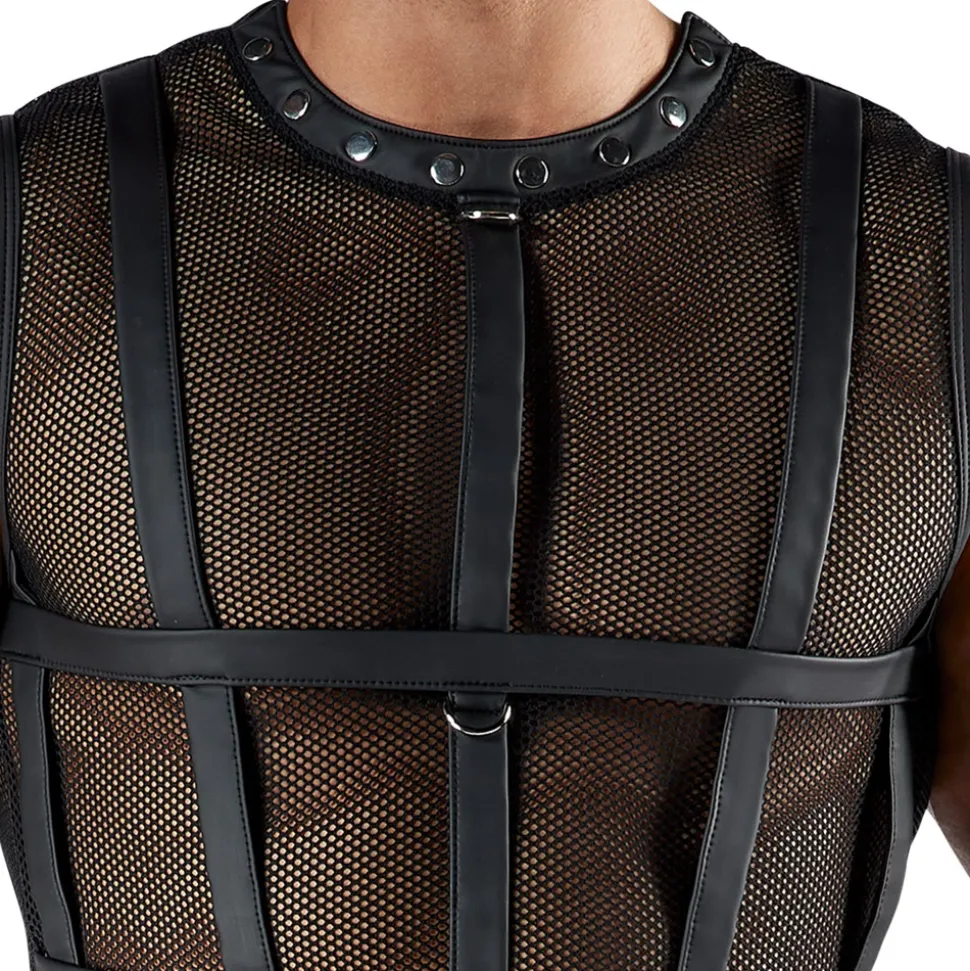 Bondage Set mit Harness und Jockstrap aus dehnbarem Material