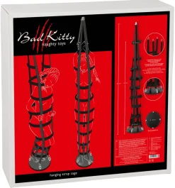 Bondage-Käfig zum Aufhängen aus reißfesten Textilgurten und robuster Stehplatte