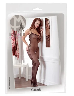 Catsuit Netz schwarz