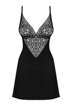 Cecilla Negligée & String schwarz