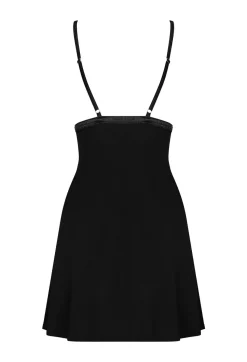 Cecilla Negligée & String schwarz