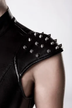 Clubwear-Set mit Corsagenoberteil und Stulpen