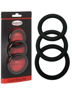 Cock Ring Set (Ø 4 cm, 4,5 cm, 5 cm) Penisring