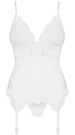 810-COR Korsett & String weiß