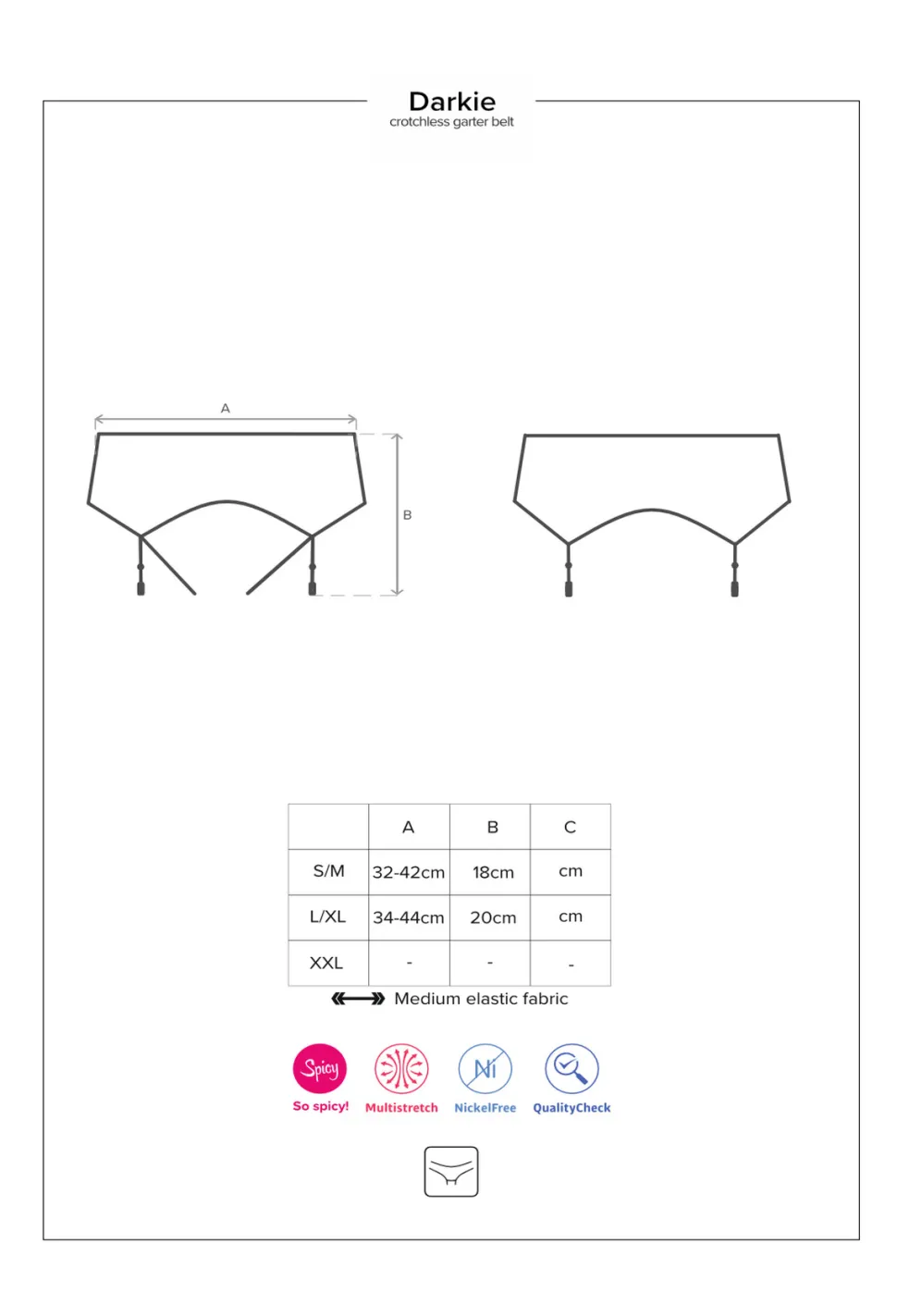 Darkie Strapshalter schwarz