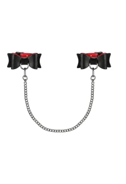 Deluxe Handschellen schwarz-rot A745