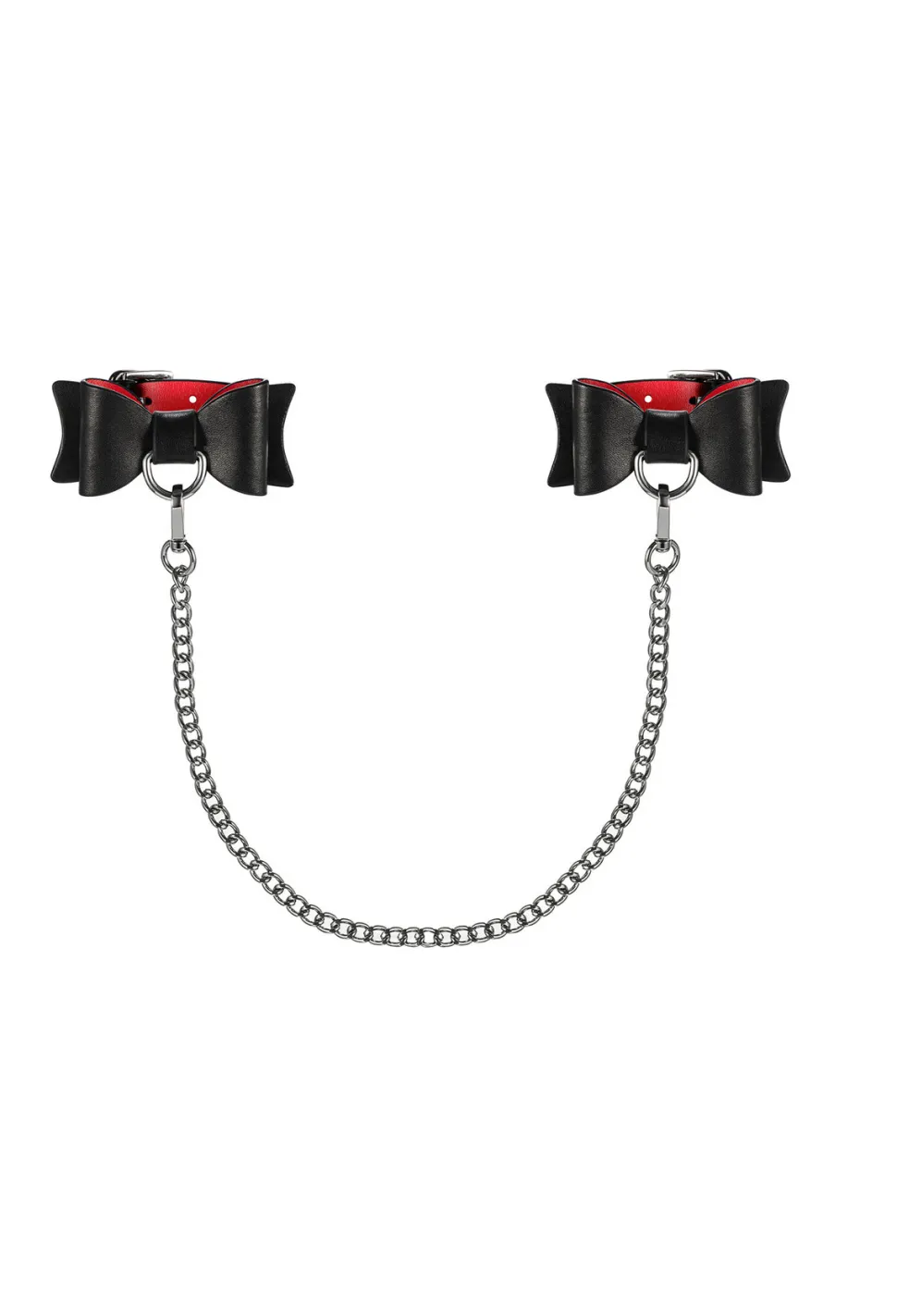 Deluxe Handschellen schwarz-rot A745