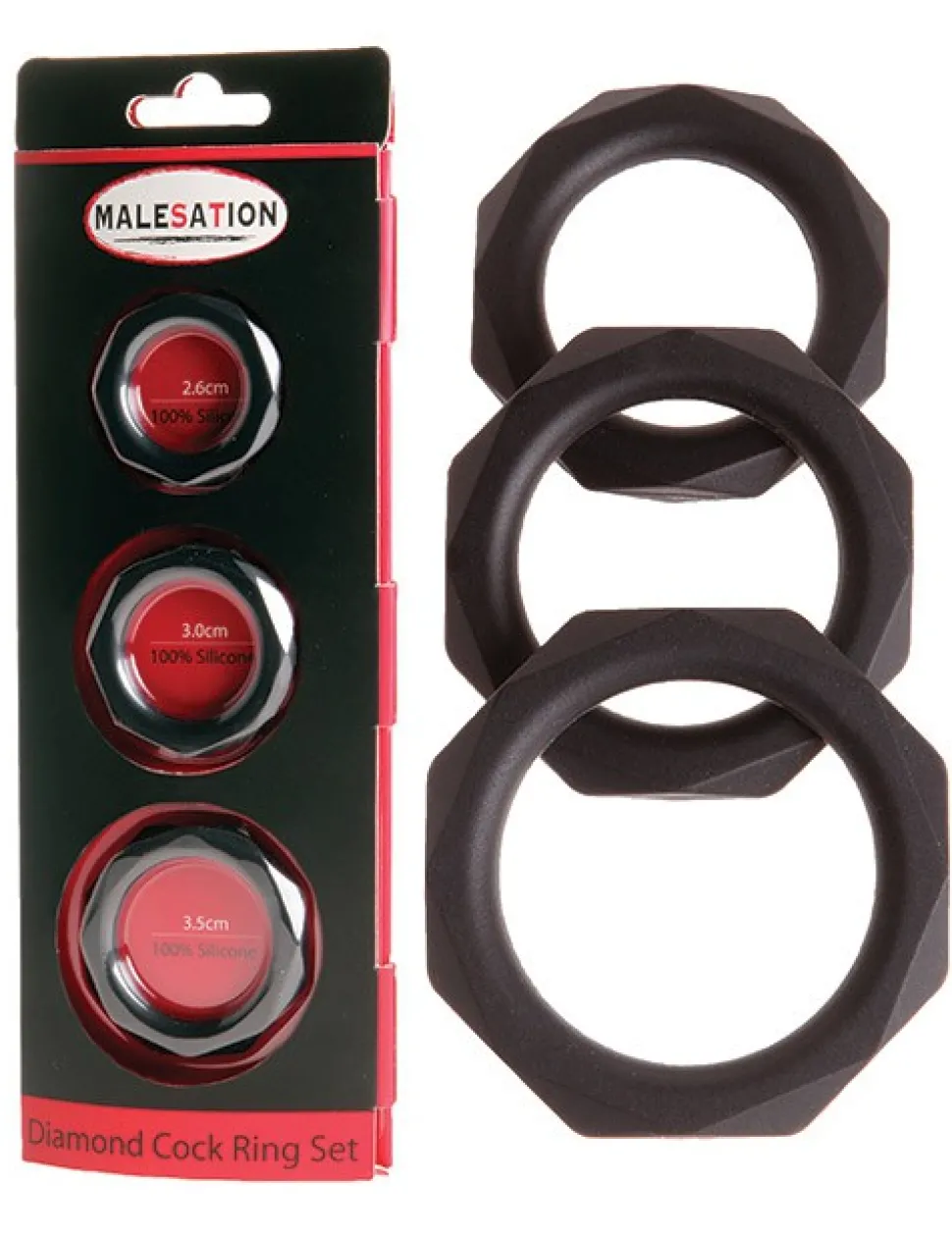 Diamond Cock Ring Set