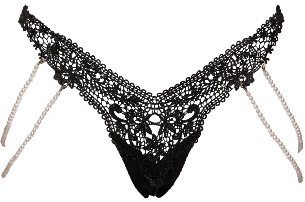 Doppel-Perlen-Rio aus feiner Spitze mit feiner edler Stickerei