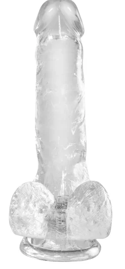 Durchsichtiger Dildo 15cm mit Saugfuß
