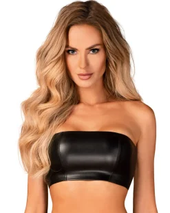 elegantes Wetlook Top aus weichem und dehnbarem Material