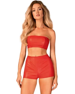 elegantes Wetlook Top aus weichem und dehnbarem Material