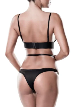Erotisches Dessous Set schwarz 20012