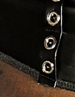 Extravagantes Corsagen-Kleid - Powerwetlook & zarter Tüll