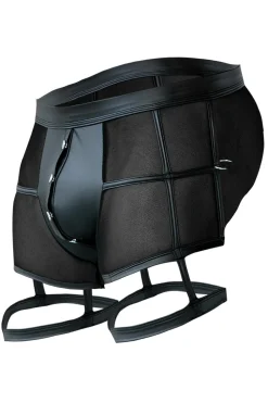 Fesselnde Short mit Netzmaterial