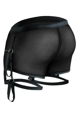 Fesselnde Short mit Netzmaterial