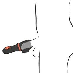 Glans Masturbator mit 2 Motoren schwarz