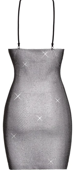Glitzer Minikleid aus Netz