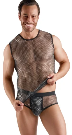 Glitzer Shirt aus dehnbarem Material