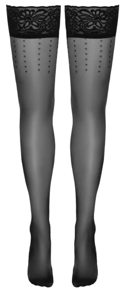 Halterlose Strümpfe mit Pünktchen