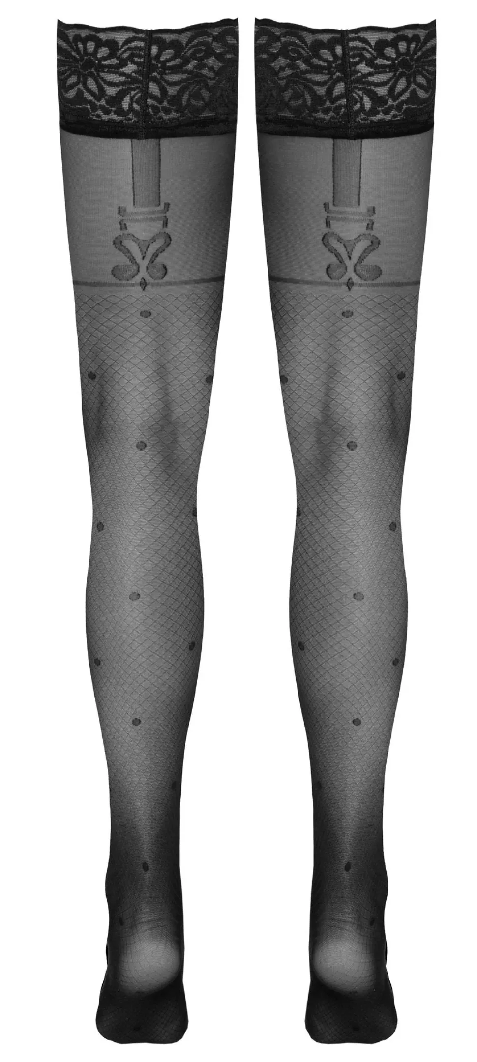 Halterlose Strümpfe mit schönen Details