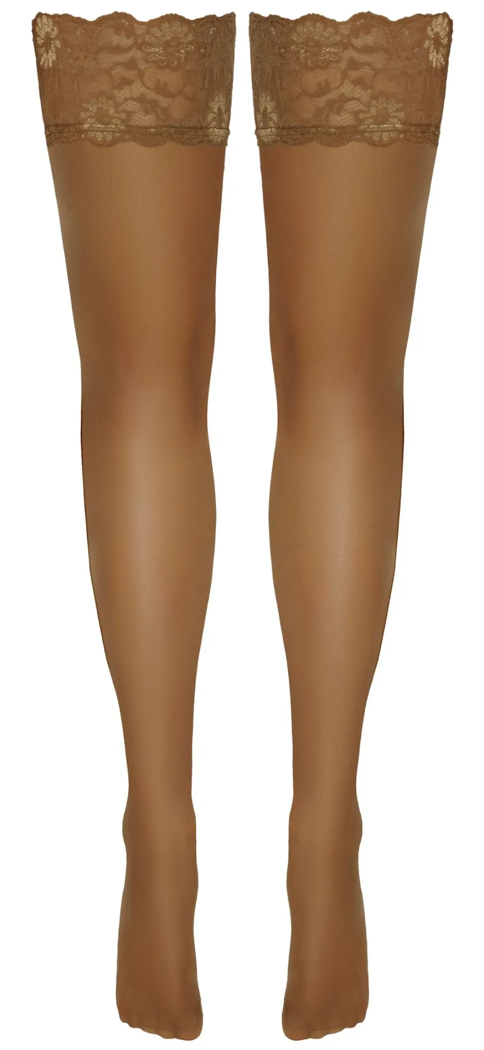 Halterlose Strümpfe Nude mit Spitze