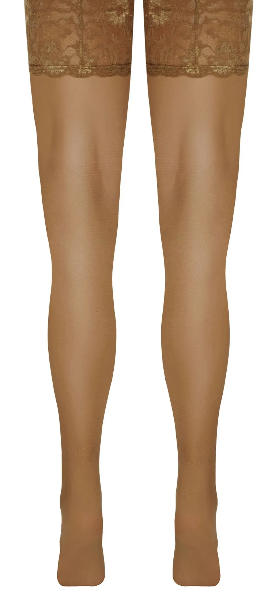 Halterlose Strümpfe Nude mit Spitze