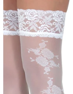 halterlose Strümpfe Victoria weiß