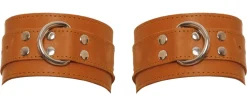 Handfesseln aus Leder in braun