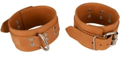Handfesseln aus Leder in braun