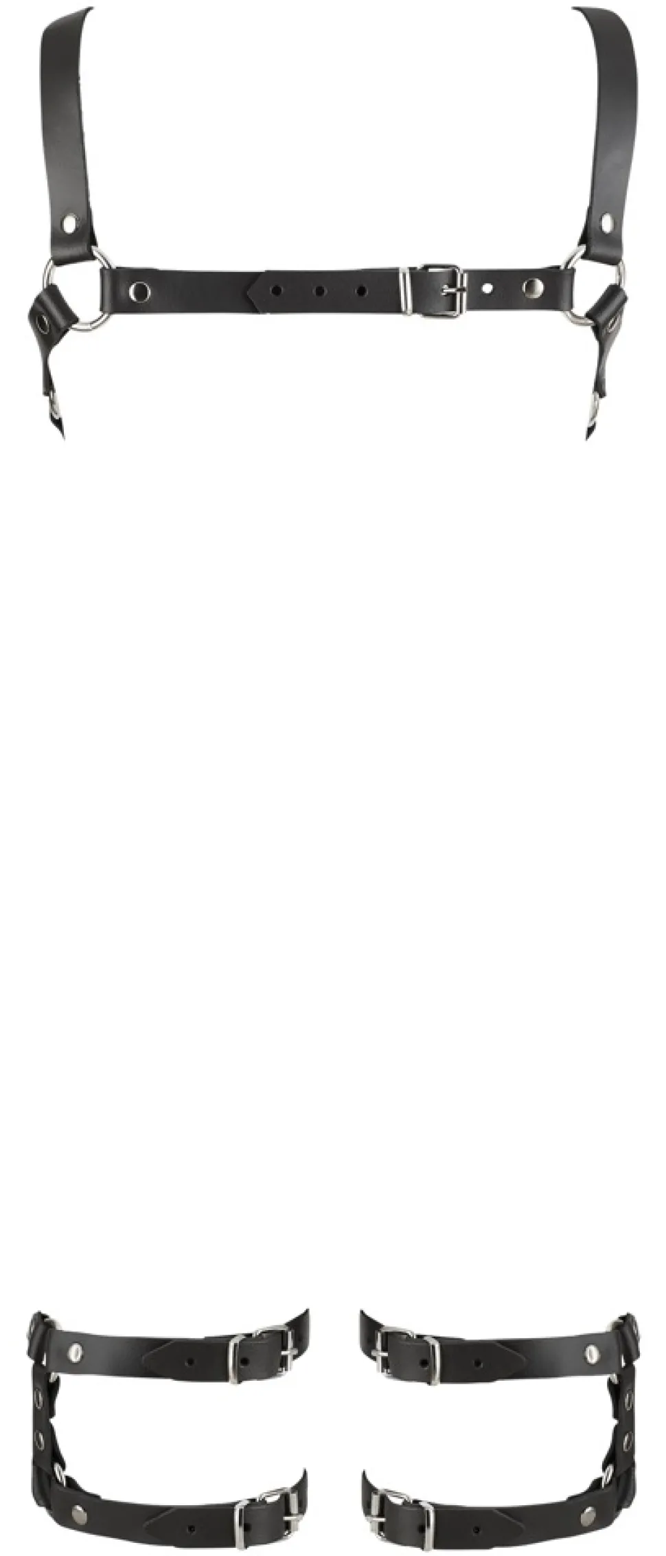 Harness für Frauen aus Leder chromfrei