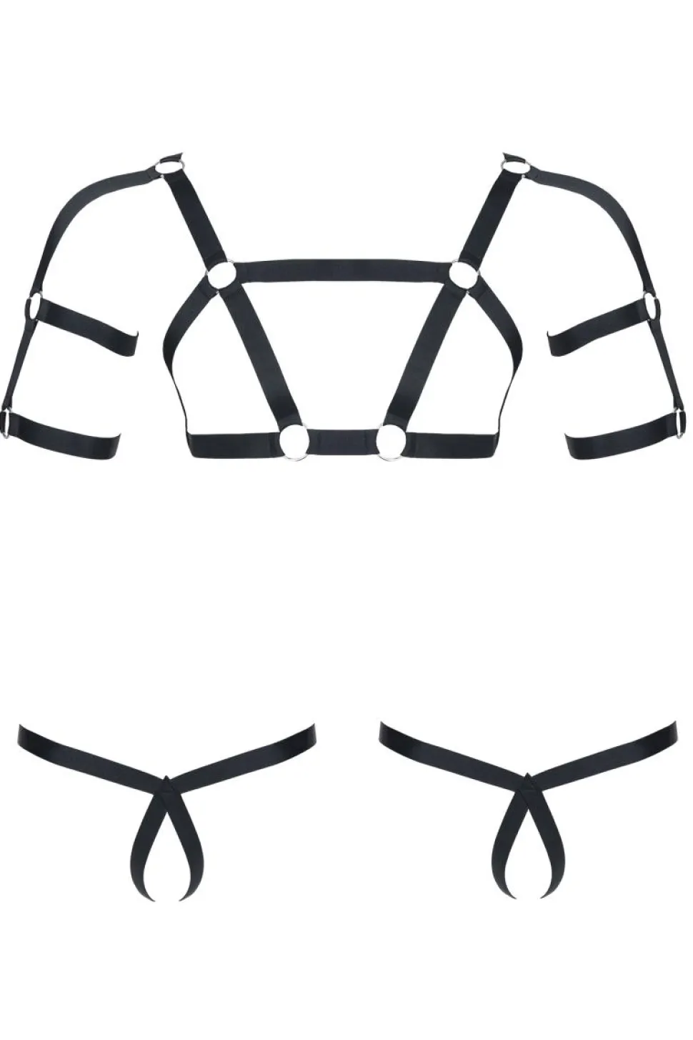 Harness und String im Set schwarz