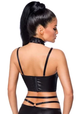 Harness-Wetlook-Set mit Rock