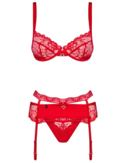 Heartina Set 3 Stück rot