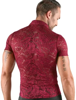 Hemd aus feiner Spitze mit Kragen