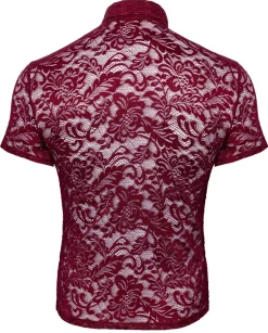 Hemd aus feiner Spitze mit Kragen